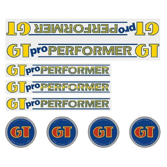 1985 GT BMX - Pro Performer (Japan) decal set - clear