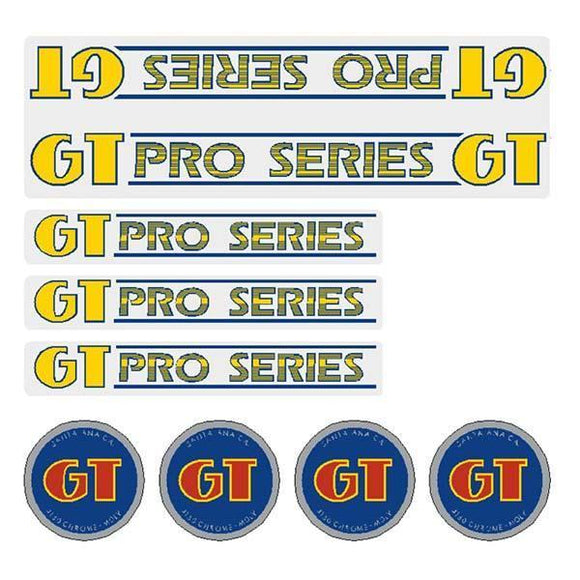 1984-85 GT BMX - Pro Series decal set - clear