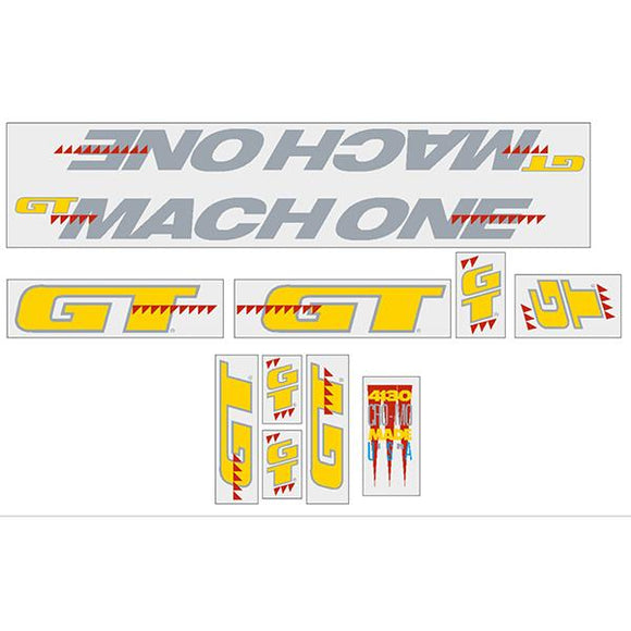 1990 GT BMX - Mach One - For Black and Blue frame decal set