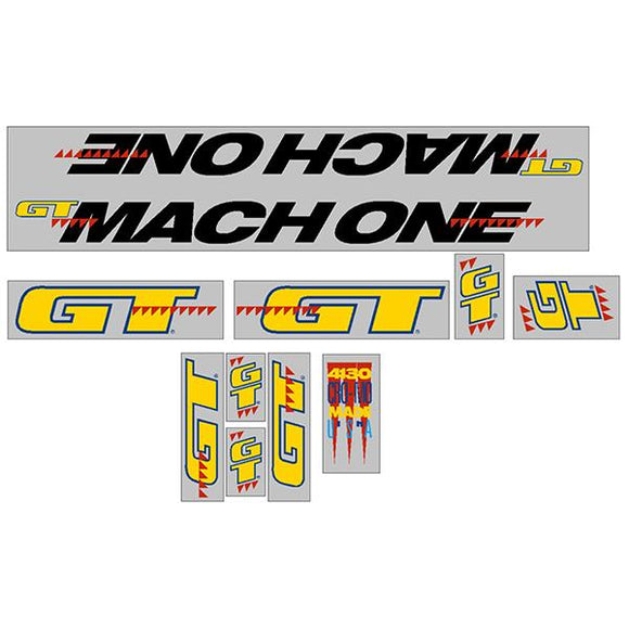 1990 GT BMX - Mach One - For Chrome frame decal set