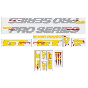 1990 GT BMX - Pro Series - For Black and Blue frame decal set