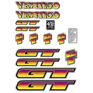 1996 GT BMX - Vertigo - decal set
