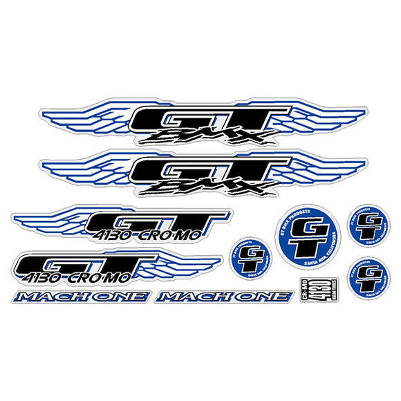 1997 GT BMX - Mach One - for blue frame decal set
