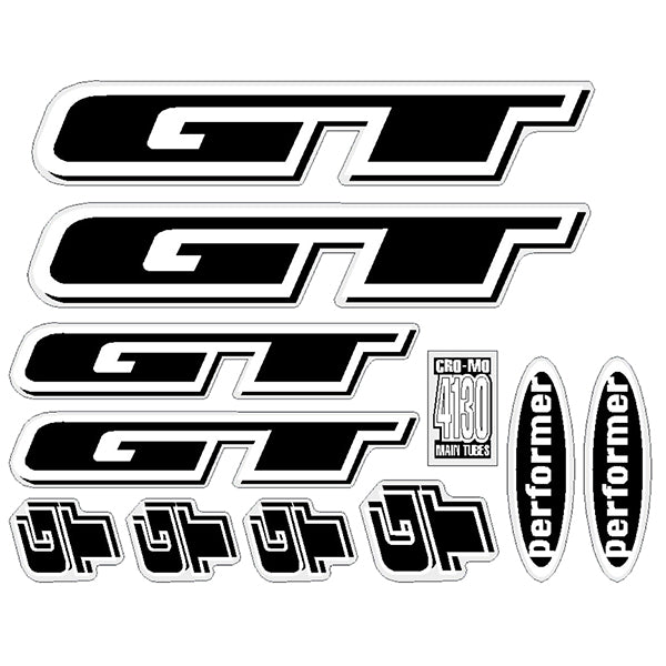 1997 GT BMX - Performer for blue frame - decal set | BMX Products USA