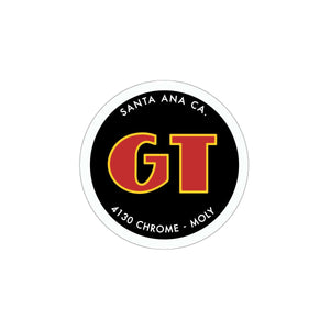 GT BMX head & seat tube decal - black/red/yellow/white