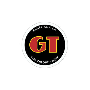 GT BMX head & seat tube decal - black/red/yellow/white