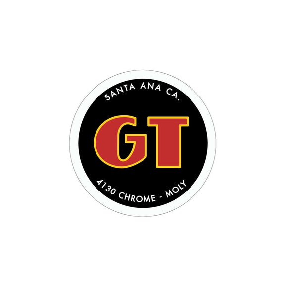 GT BMX head & seat tube decal - black/red/yellow/white