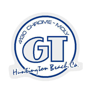 Gt - Huntington Beach Blue With White Infill Decal Old School Bmx