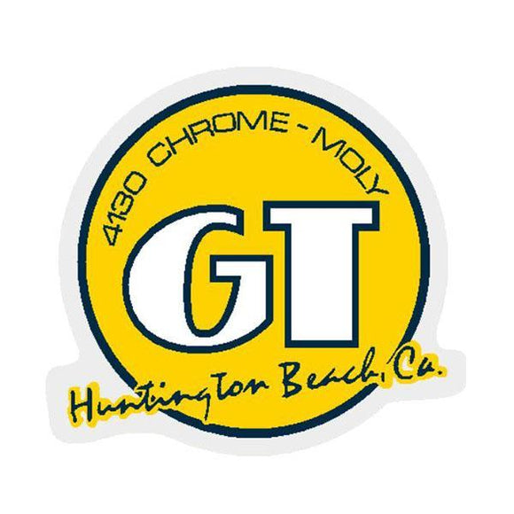 Gt - Huntington Beach Yellow Decal Old School Bmx