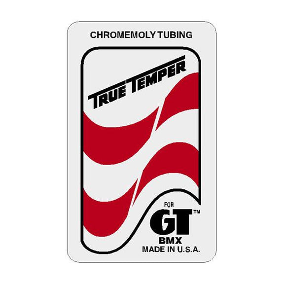 GT BMX - True Temper - seat tube decal