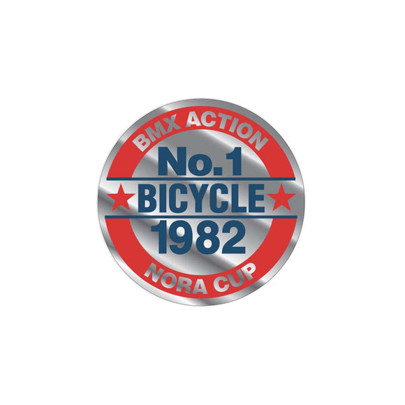 1982 GT BMX NORA Cup seat tube decal - chrome