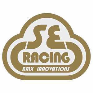 SE Racing - 2nd gen. head tube decal - gold/clear