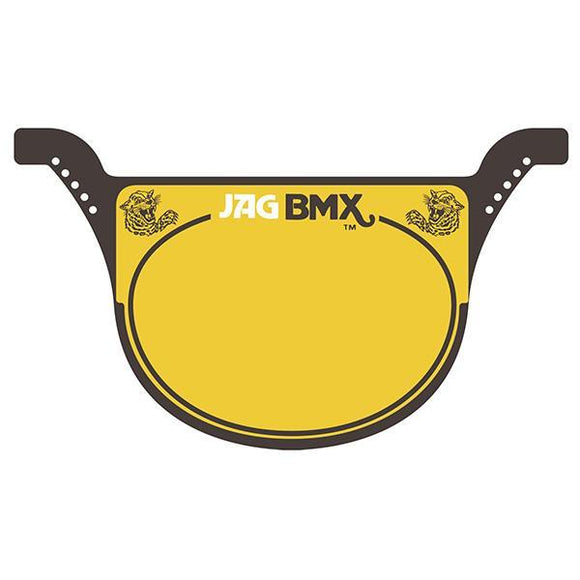 Jag Race Plate Brown - Old School Bmx