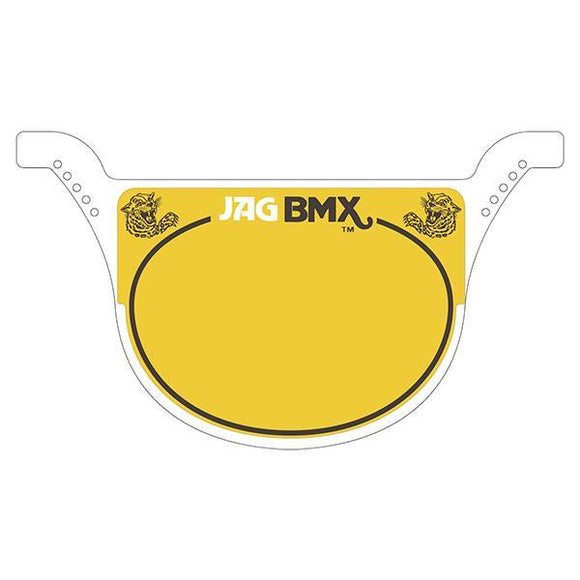 Jag Race Plate White - Old School Bmx