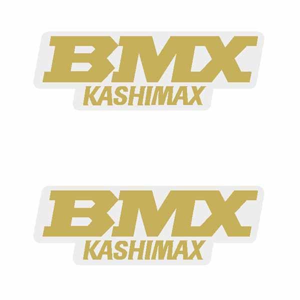 Adesivi Laterali Dorati Kashimax MX Per Restauro BMX Old School - Set Da 2 Decalcomanie