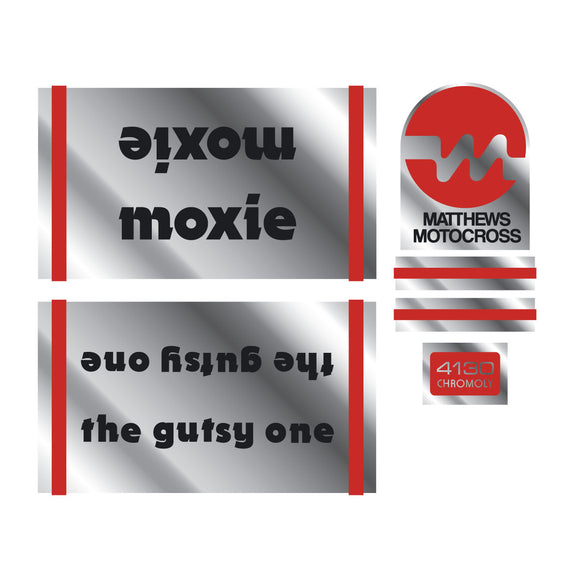 Matthews - Moxie the gutsy one - decal SET