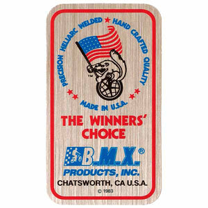 1982-83 Mongoose Maurice Flag waving seat tube decal -  Special Edition