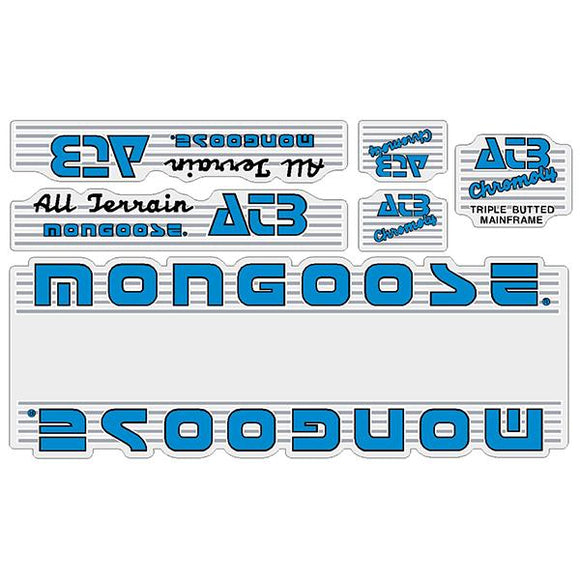 1986 Mongoose - ATB - Blue Decal set