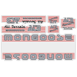 1986 Mongoose - ATB - Red Decal set