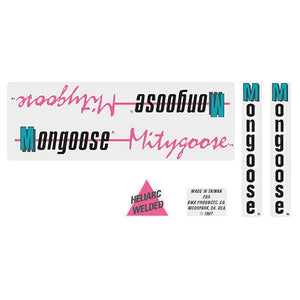 1987 Mongoose Mitygoose Decal Set - Old School Bmx Decal-Set