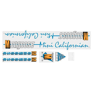 1988 Mongoose - Mini Californian Decal set