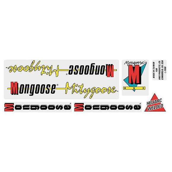 1988 Mitygoose - Mongoose Decal set