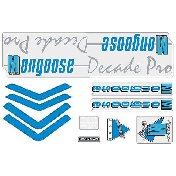 1988 Mongoose - Decade Pro decal set