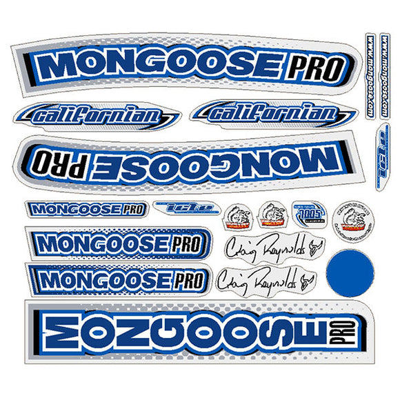 2000 Mongoose - Californian - Decal set