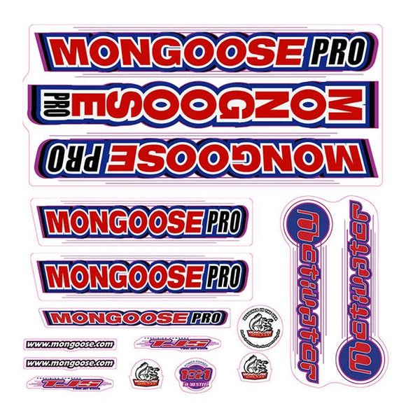 Mongoose Pro Mongoose Frame Decals 2000 Mongoose Motivator