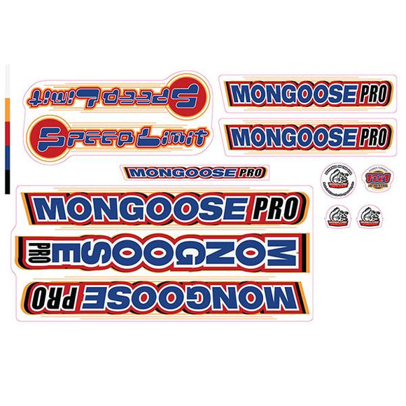 2000 Mongoose - Speed Limit - Decal set