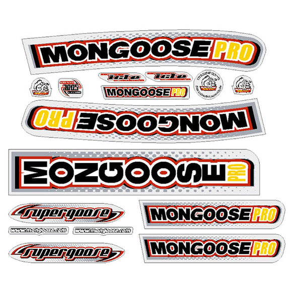 2000 Mongoose - Supergoose for white frame - Decal set