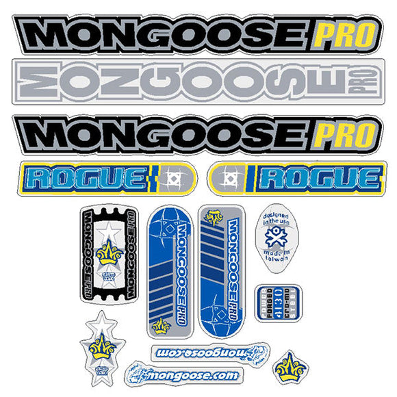 2001 Mongoose - Rogue - Decal set