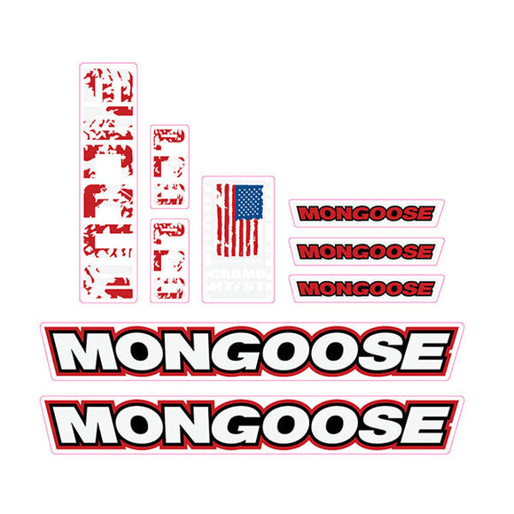 2005 Mongoose - Menace - RED Decal set