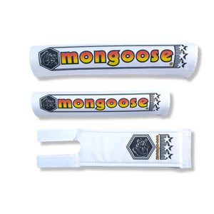 Mongoose Nylon pad set - WHITE 1984-1985