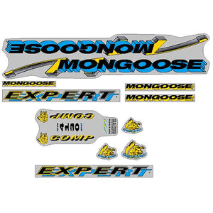 1993 Mongoose - Expert Comp - for chrome frame Decal set