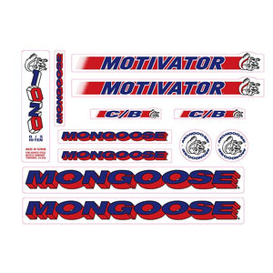 1995 Mongoose - Motivator - Decal set