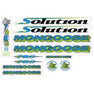 1995 Mongoose - Solution Pro - Decal set