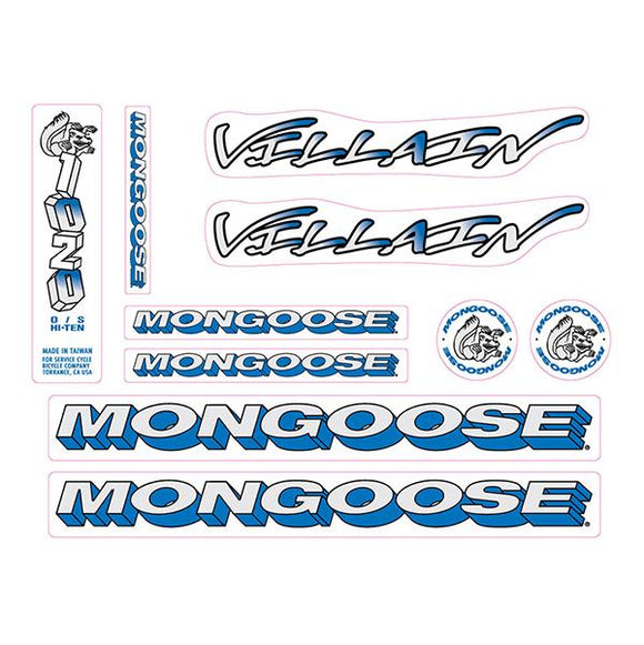 1995 Mongoose - Villain - Decal set