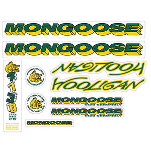 1996 Mongoose - Hooligan Decal set