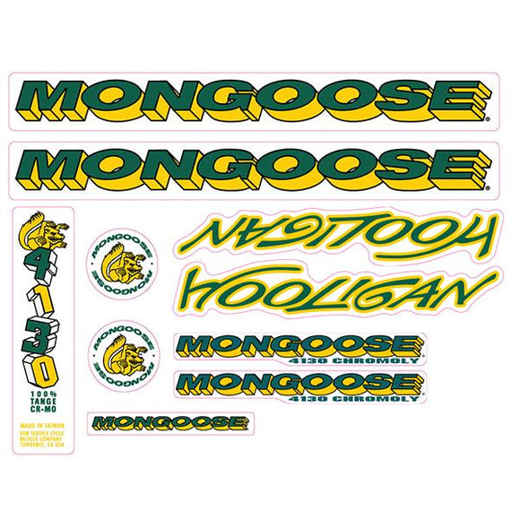 1996 Mongoose - Hooligan Decal set