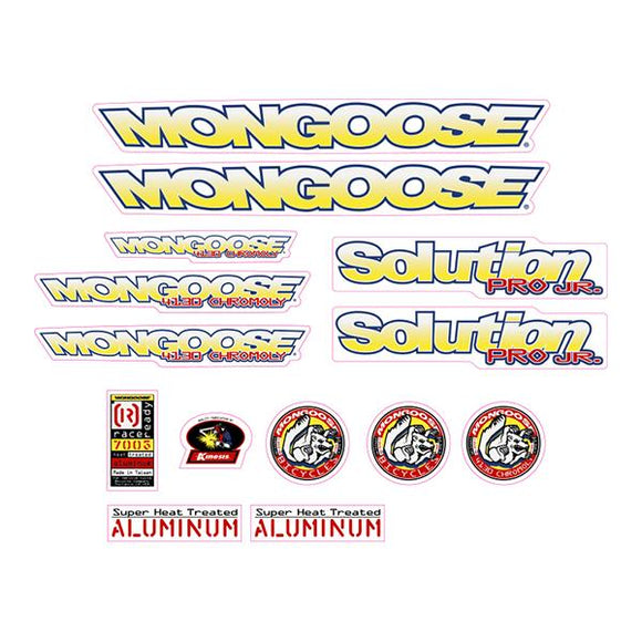 1996 Mongoose - Solution Pro JR Decal set