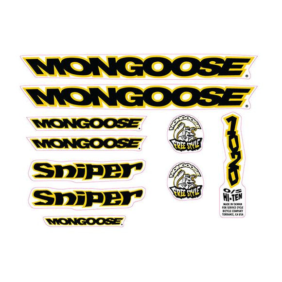 1997 Mongoose - Sniper - Decal set