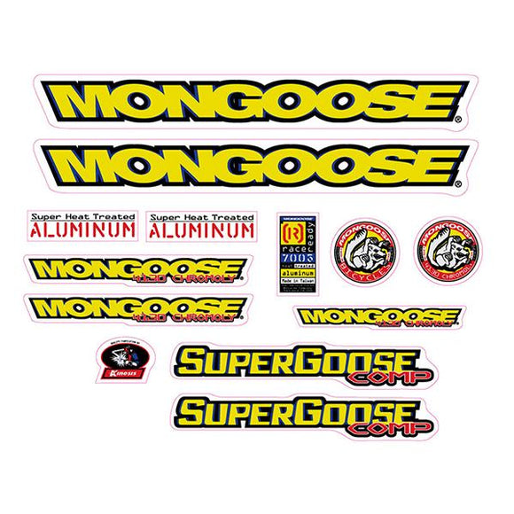 1997 Mongoose - Supergoose Comp - decal set | BMX Products USA