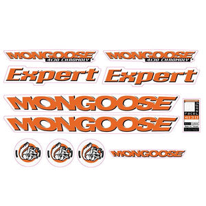 1998 Mongoose - Expert for grey frame - Decal set