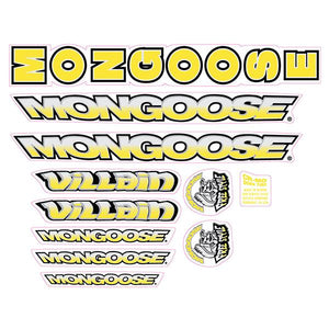 1998 Mongoose - Villain for Green "Catalog Pic" frame - Decal set