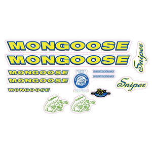 1999 Mongoose - Sniper for Green frame - Decal set