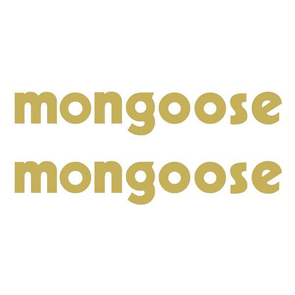Mongoose Seat Decal Diecut- Old School Bmx