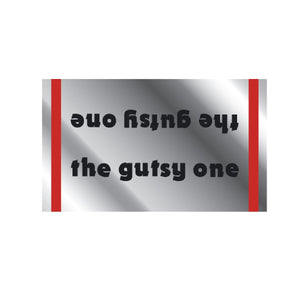 the gutsy one - down tube decal