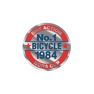 1984 GT BMX NORA Cup seat tube decal - chrome