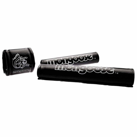 Mongoose Vinyl Pad Set Black - Old School Bmx Padset